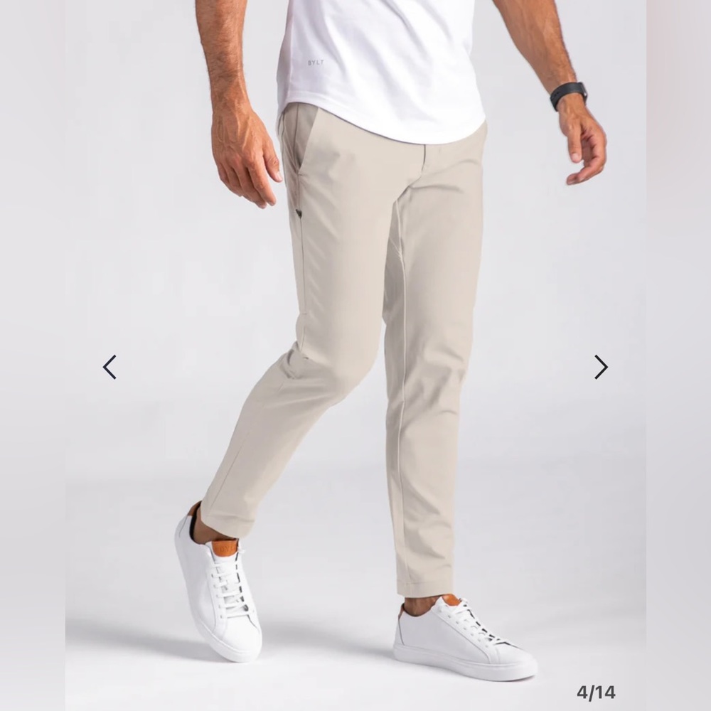 BYLT Everyday Pant 2.0 Size 38 Waist (2XL) - Oat (Light Khaki)